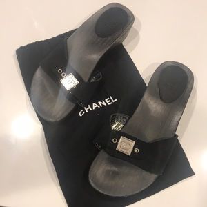 Chanel clog sandals